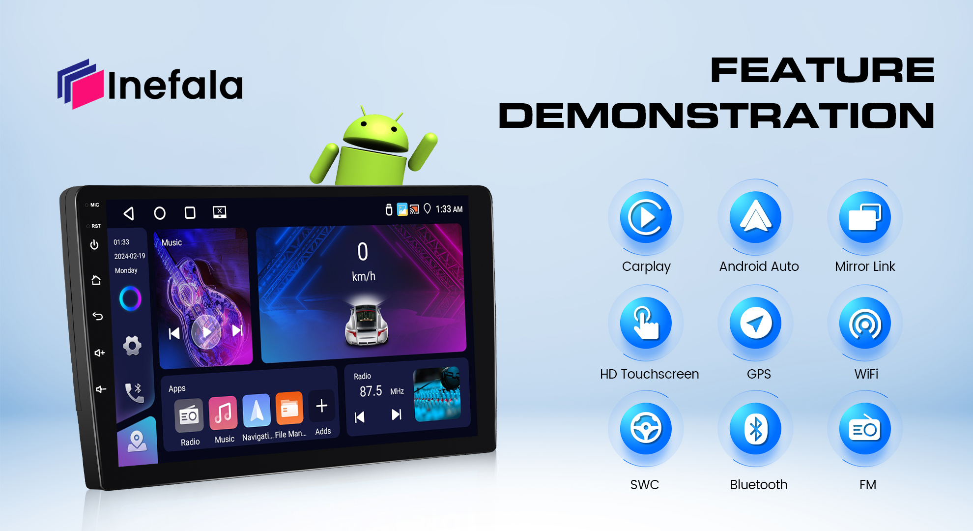 Amazon.com: 5Ghz WiFi [4G+64G] Android 15 Car Radio for Toyota