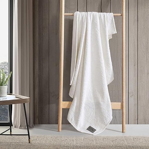 Vista 126 de Eddie Bauer Manta reversible de vellón sherpa, ropa de cama y decoración del hogar, para todas las estaciones, (Bunkhouse Plaid Beige), beige