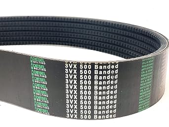 2/3VX500 Banded Cogged V-Belt 2 Bands, Oil & Heat Resistant, Anti-Static Industrial Drive