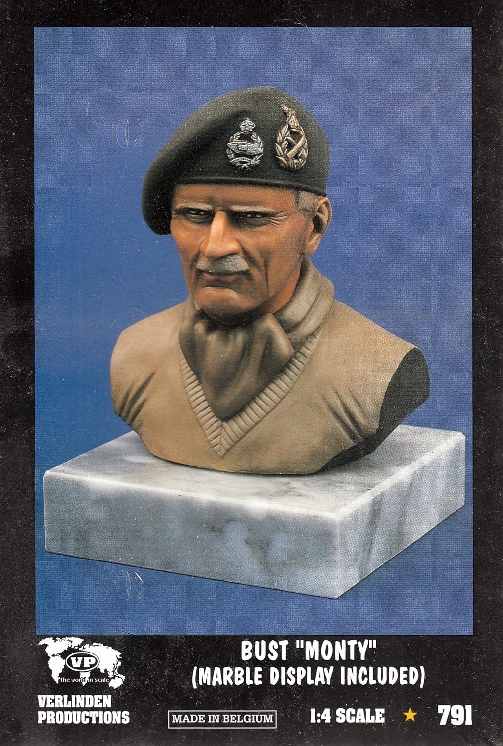 Verlinden VER0791 1:4 Figure Bust - Monty (Marble Display bas Included) [Model Building KIT]
