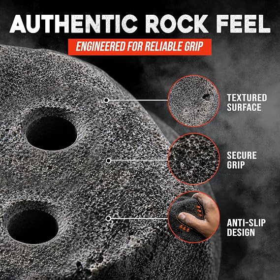 25 Large Screw On Rock Climbing Holds for Rock Wall Grips Made in USA | Rock Climbing Holds for Indoor Outdoor Play Set, Garage Gym, Bouldering, Trees - Rocky Mountain Climbing Gear