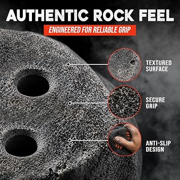 25 Large Screw On Rock Climbing Holds for Rock Wall Grips Made in USA | Rock Climbing Holds for Indoor Outdoor Play Set, Garage Gym, Bouldering, Trees - Rocky Mountain Climbing Gear