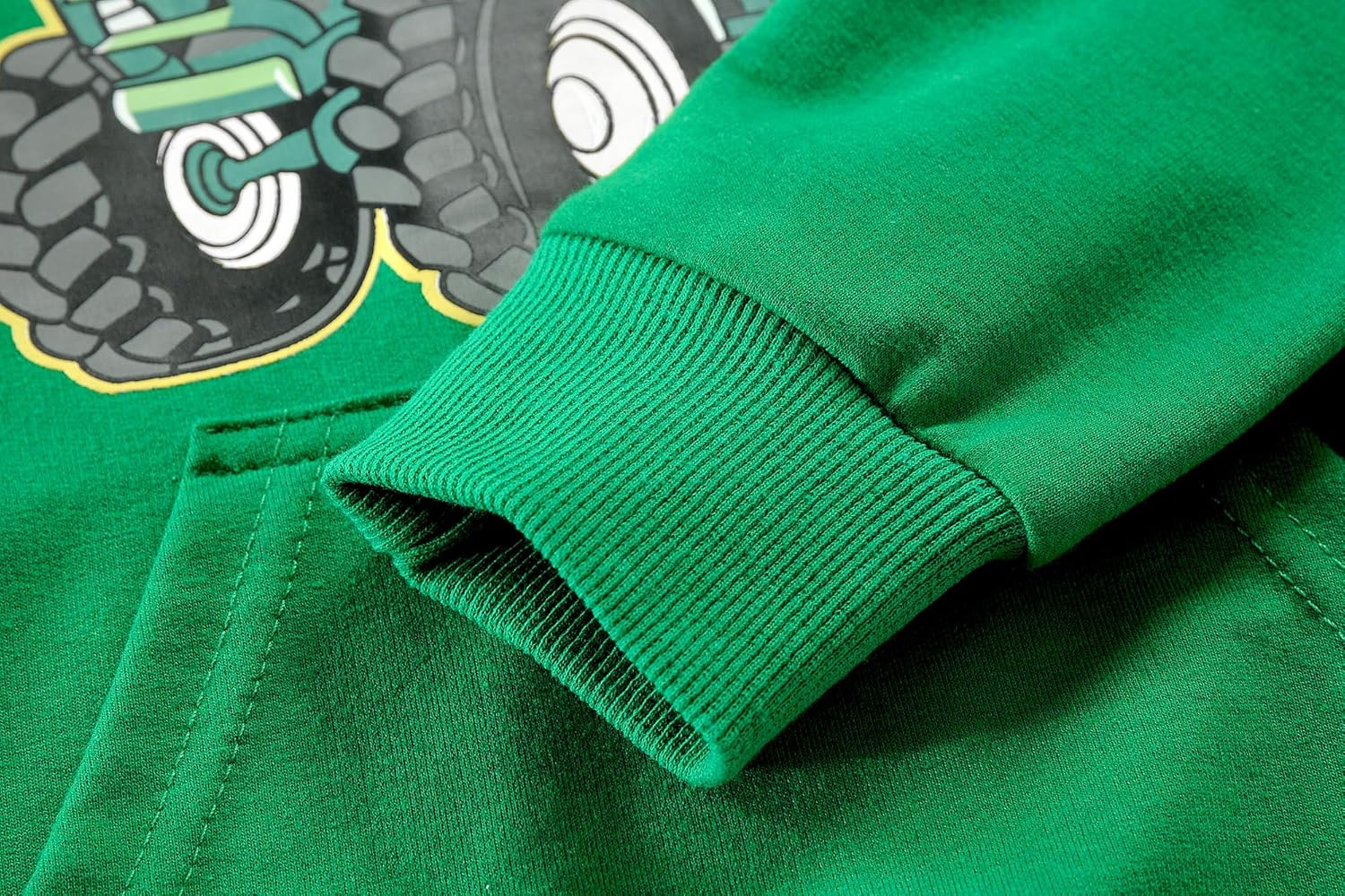 Little Hand Kids Dinosaur Hoodies for Boys Monster Truck Pullover Toddler Tractor Hooded Sweatshirt Active Shirts 2-7 Year - Image 6