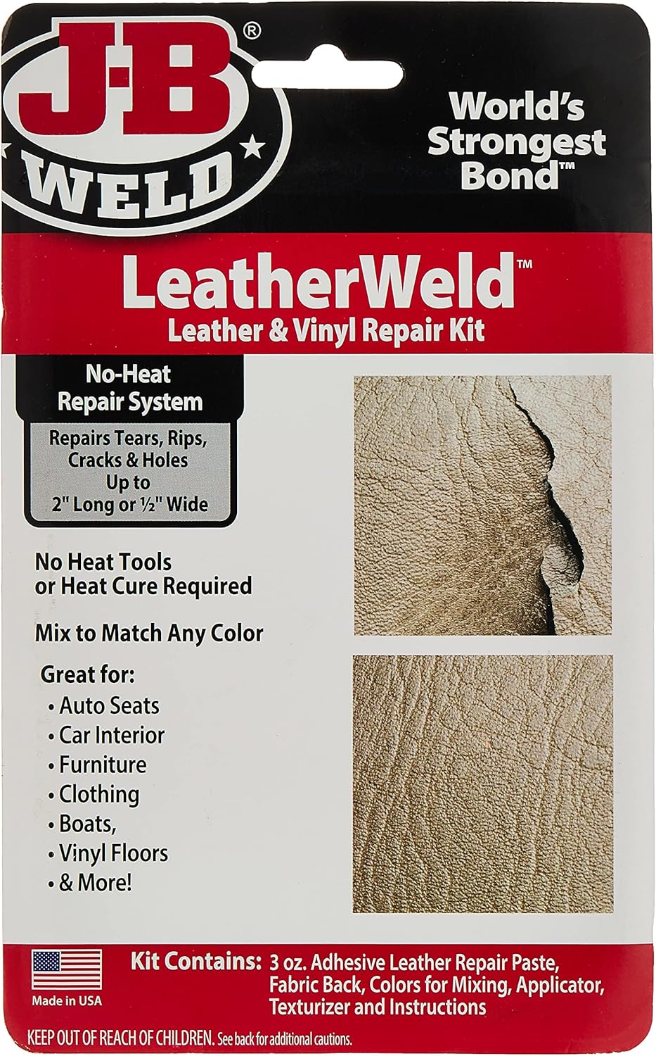 JB Weld Leatherweld Leather and Vinyl Repair Kit Toys