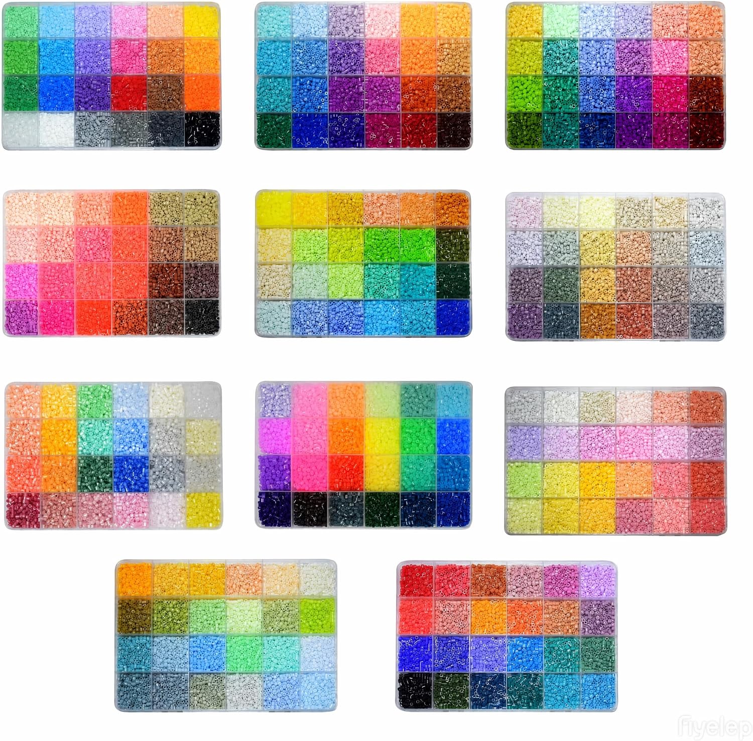 2.6mm Mini Fuse Beads Refill, 264 Colors 113,500 pcs Bulk