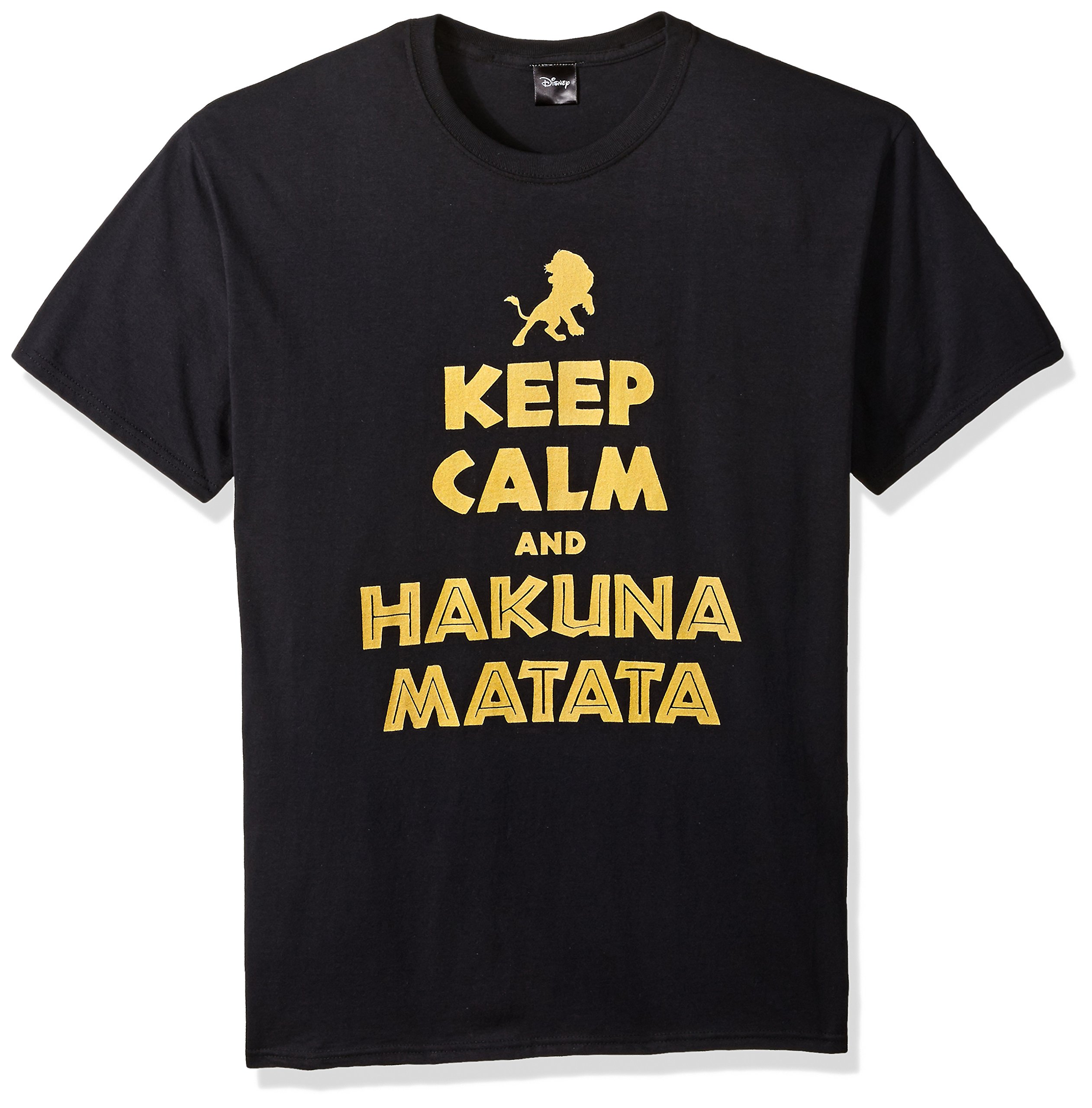 Disney Men's Lion King Simba Keep Calm and Hakuna Matata Graphic T-Shirt