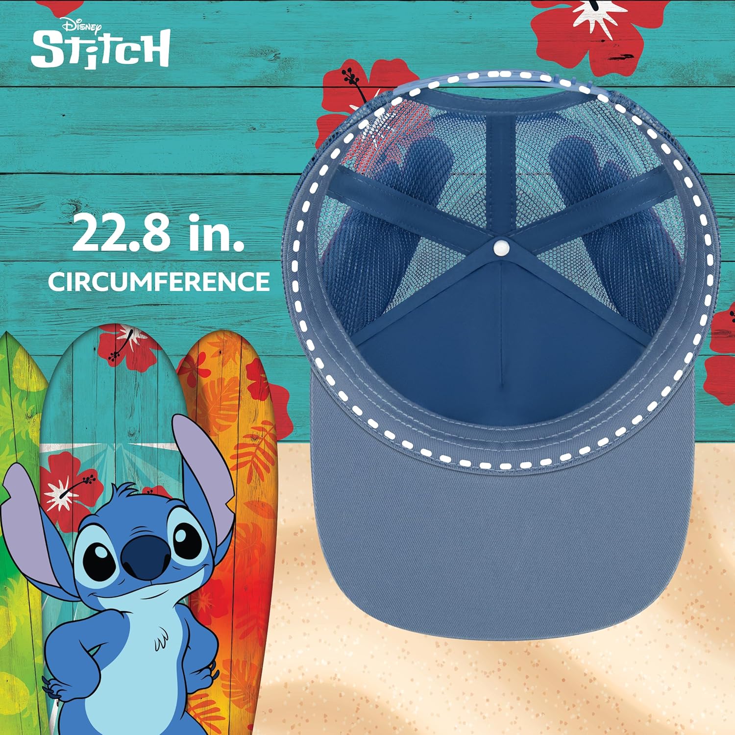 Disney Stitch Dad Hat, Adult Cotton Baseball Cap with Curved Brim