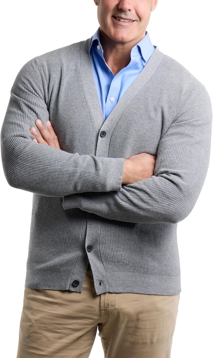 X RAY Mens Cardigan Sweater, Shawl Collar Cable Knit Button Down Cardigan Sweaters for Men Sweaters for Men Big and Tall