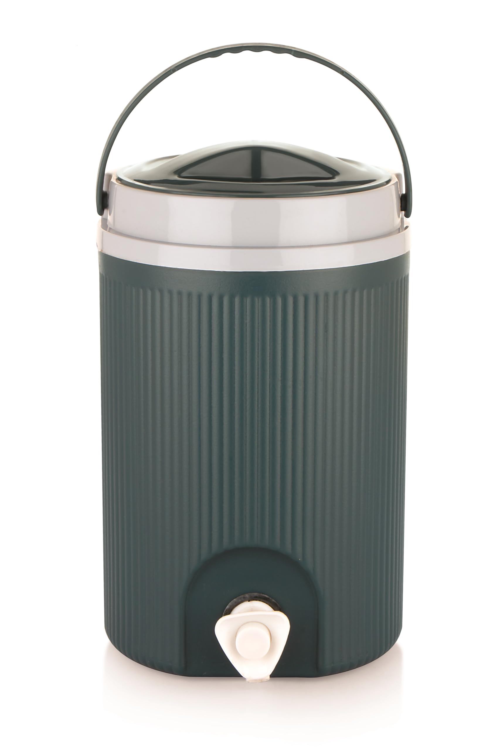 MyPro - Igloo 6 LTR Insulated Water Jug with Tap | Food Grade Plastic | Hot & Cold Water Dispenser | Leak Proof, BPA Free | Easy Carry Handle | Picnic, Home & Office Use (Grey)