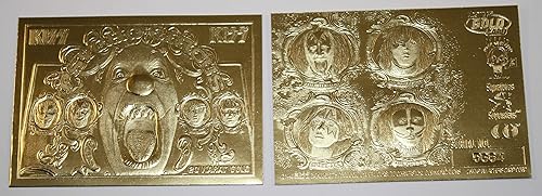 KISS Psycho Circus - Portada de álbum esculpida 23KT Gold Card Gene Simmons NM-MT