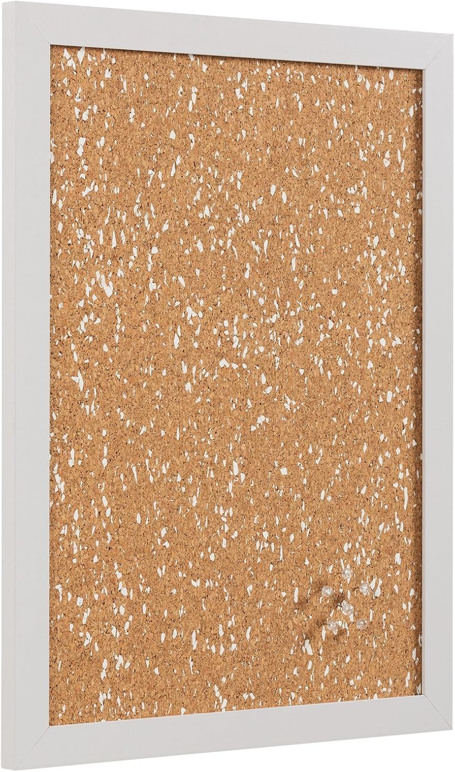 Bi-Office Cork Memo Board B & W with White EVA Inserts White MDF Picture Frame 60 x 45 cm