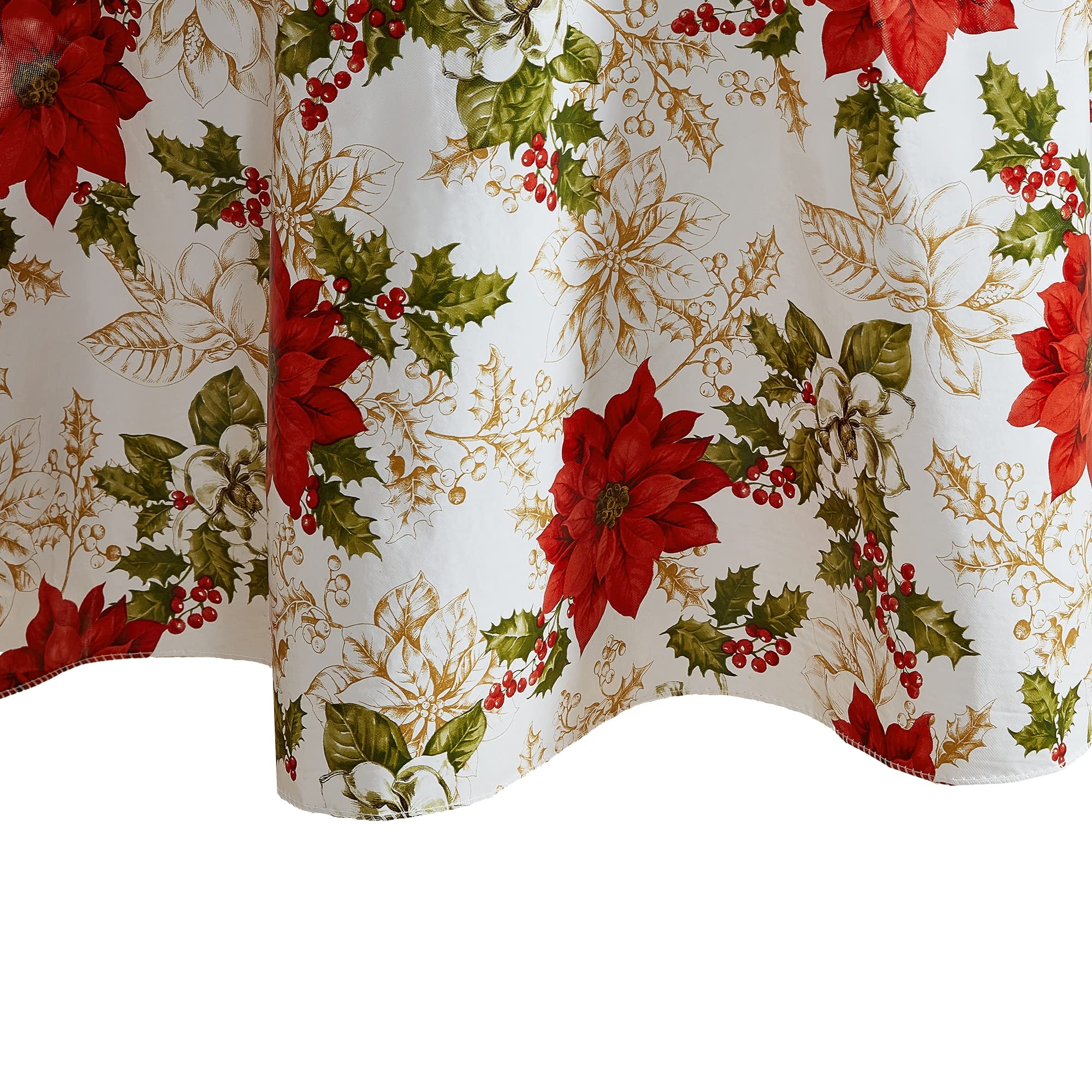 Elrene Home Fashions Mantel Resistente a Las Arrugas con Estampado de