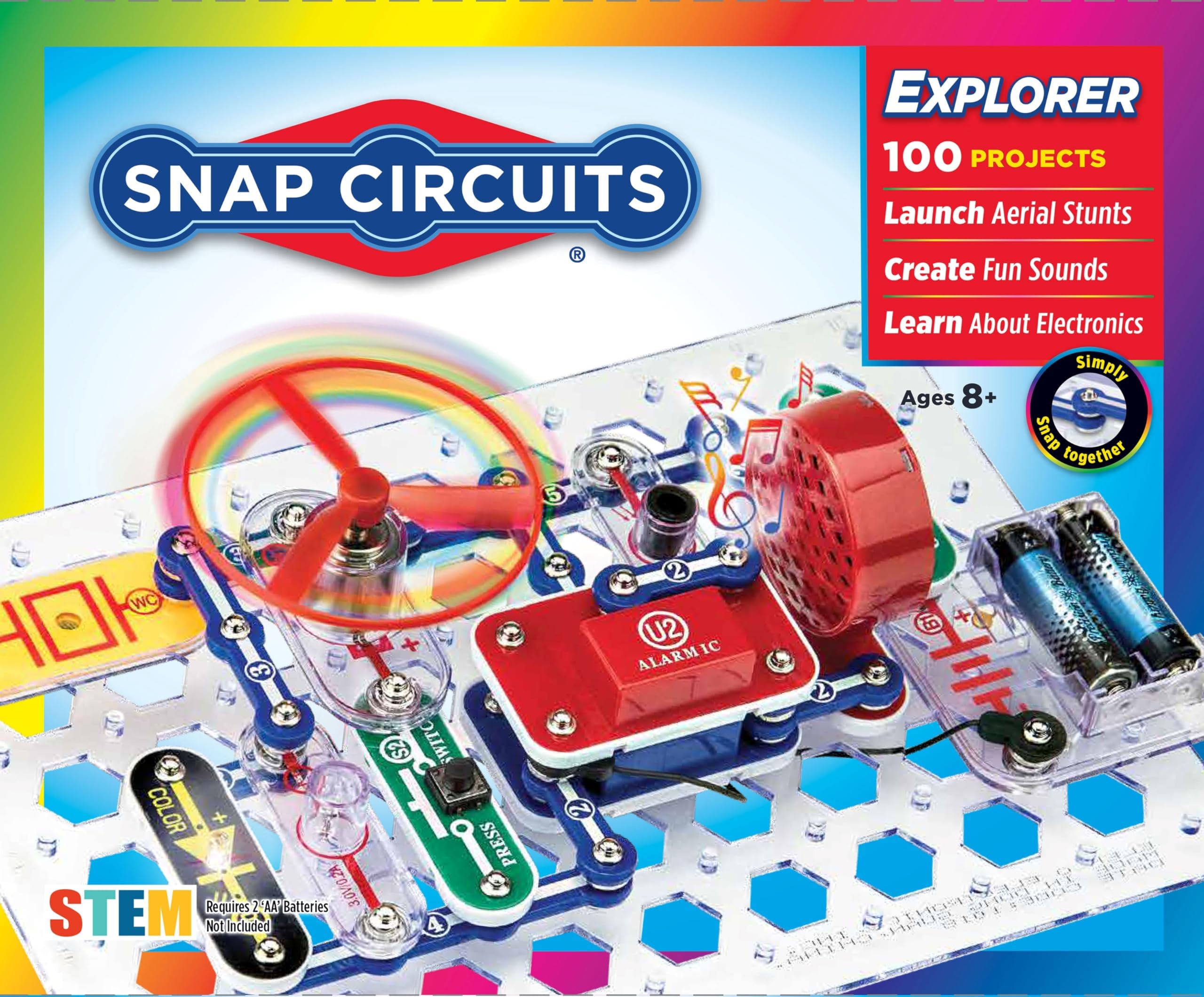 Snap Circuits Jr. Sc-100 - Kids, Multicolor