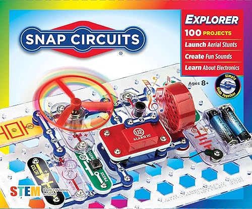 Snap Circuits Jr. SC-100 — 100+ Project STEM Electronics Kit for Kids 8+