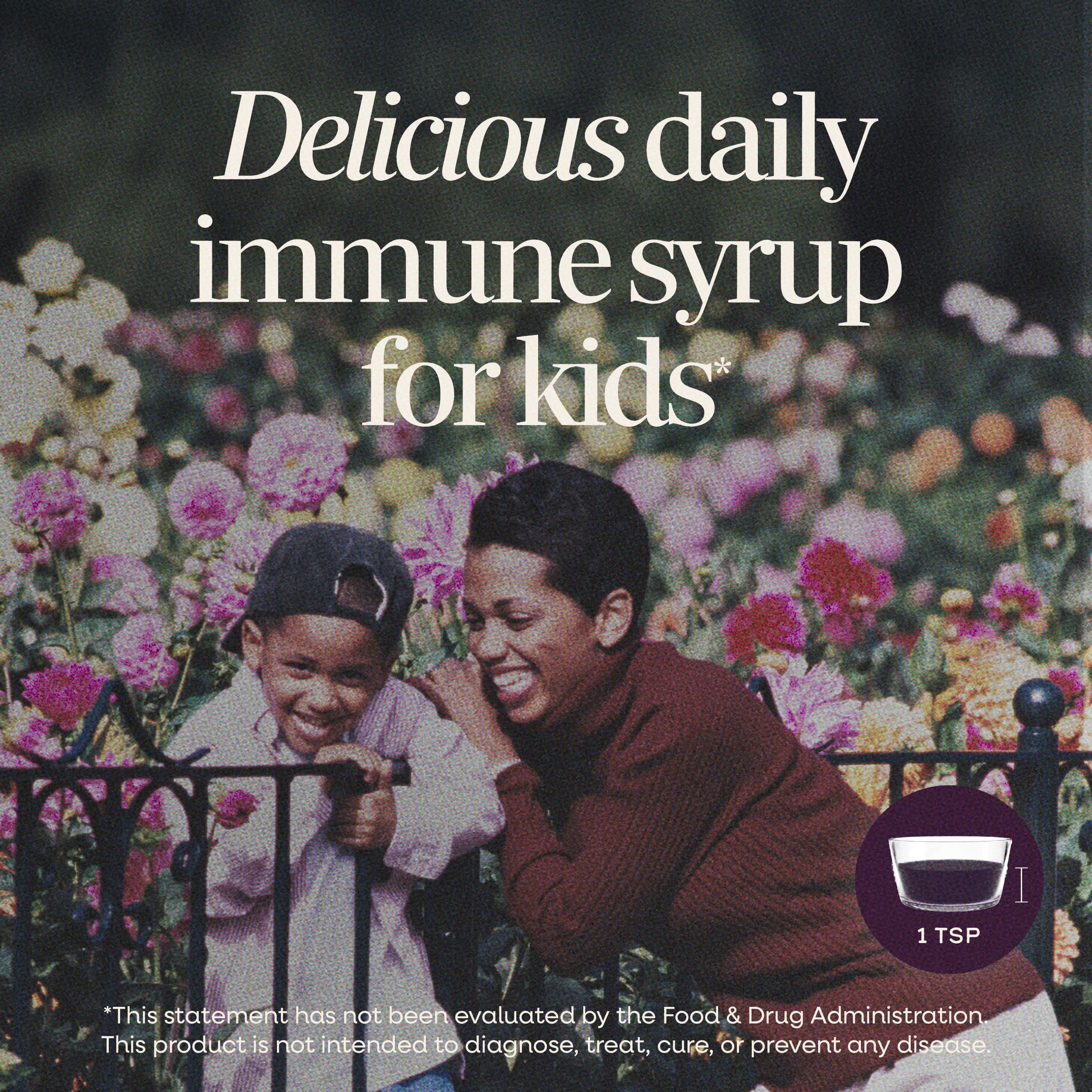 Nature's Way Sambucus Kids Immune Elderberry Syrup, Echinacea & Propolis — Amazon image 2