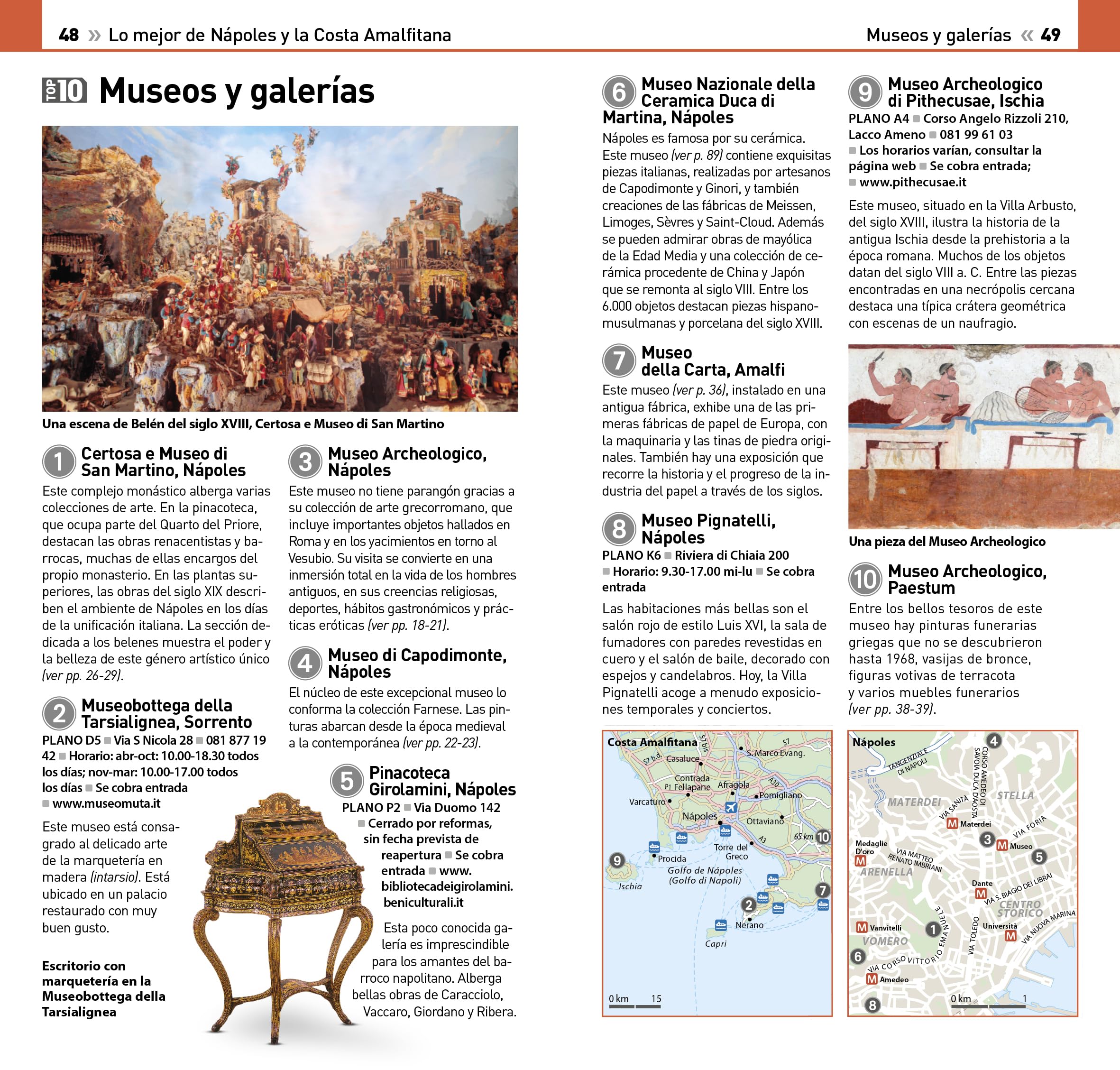 Nápoles y la Costa Amalfitana (Guías Visuales TOP 10): La guía que descubre lo mejor de cada ciudad (Guías de viaje)