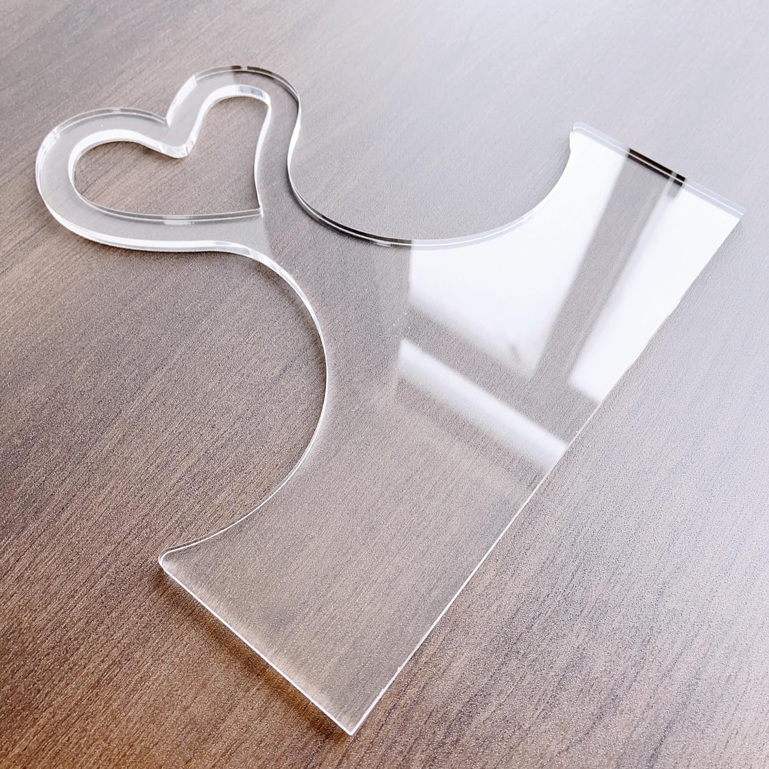 CHENRUI Heart Charcuterie Board Handle Template, Clear Acrylic Router Jig, Woodworking Template, Craft Template