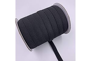 50 Yards of Quality Elastic Bands (1/2 Inch) for Sewing, Masks and Crafting