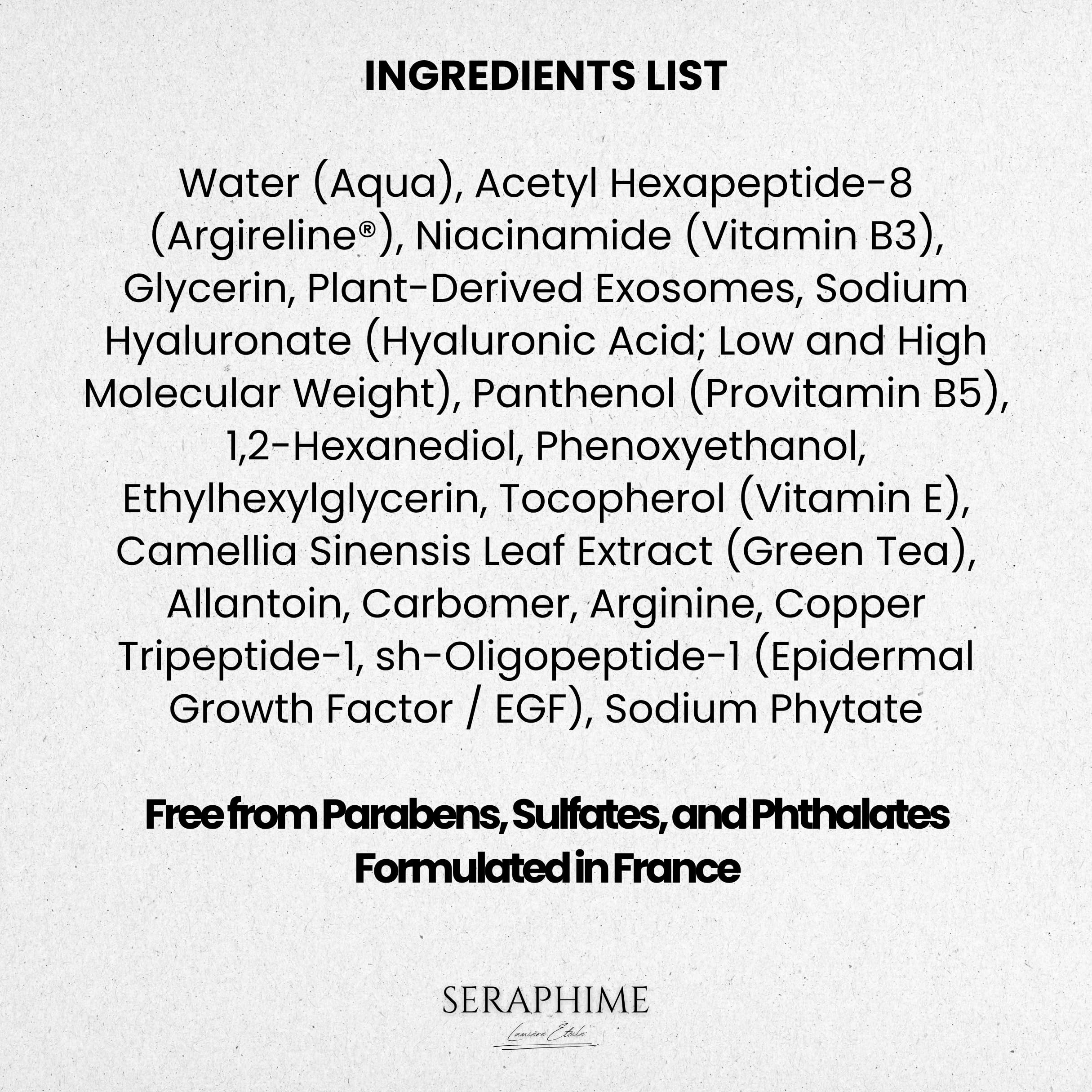 Exosome Facial Serum with Peptides, EGF & Hyaluronic Acid