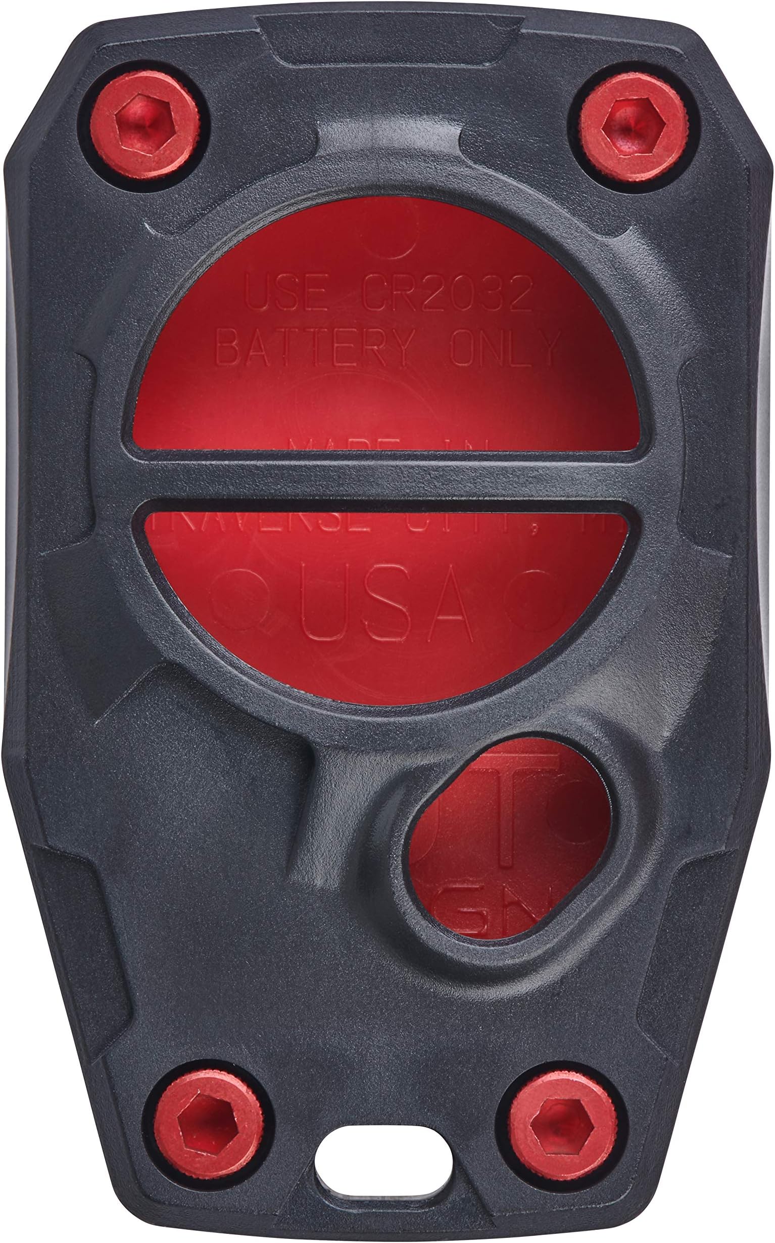 AJT DESIGNReplacement Key Fob Case for 2007-2017 Tundra / 2005-2015 Tacoma  - Custom Made in USA - Black/Red