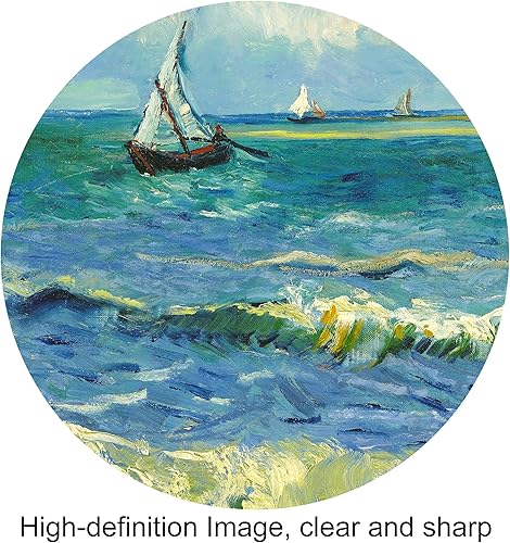 Miniatura 843 de A&T ARTWORK The Starry Night de Vincent Van Gogh. Tamaño del marco: 36 x 30 pulgadas, tamaño de la imagen: 30 x 24 pulgadas, reproducciones clásicas