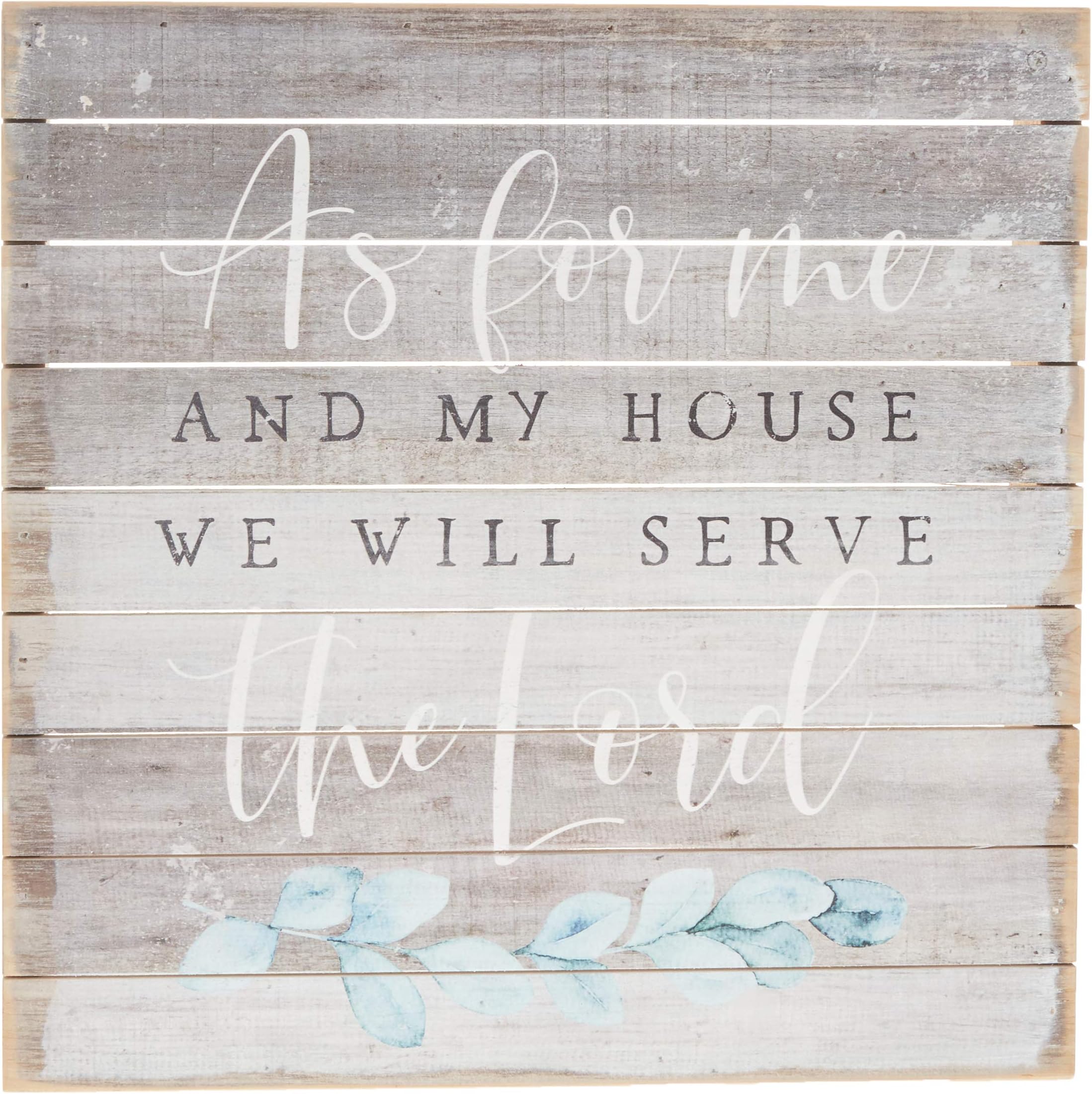 Simply Said, INC Perfect Pallets 14" Wood Sign - As For Me And My House We Will Serve The Lord