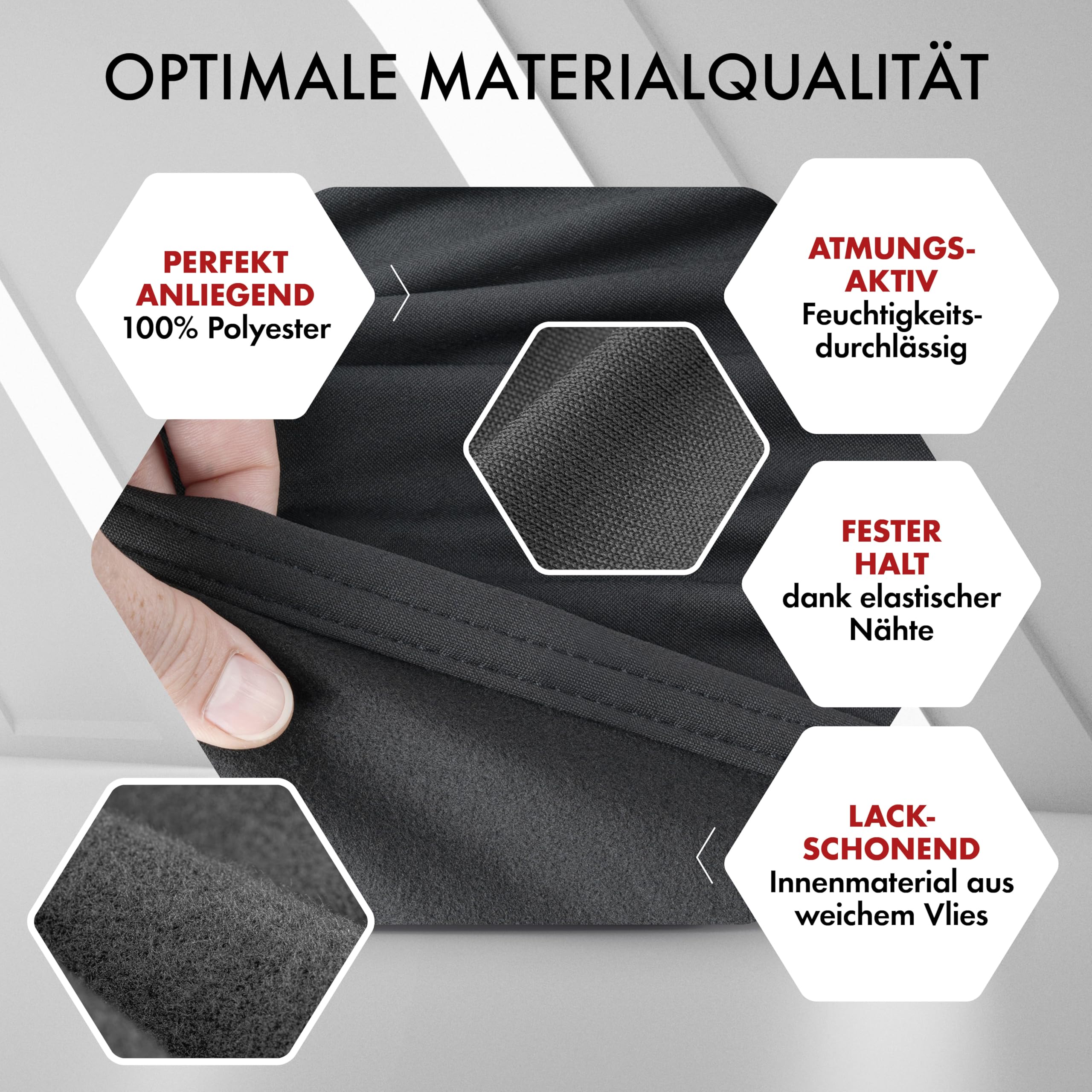 WALSER Abdeckung Auto Indoor Stretch, Autoabdeckung Winter, staubdichte Autogarage Abdeckung, Autoplane, Autogarage Schutzplane Winter, Schutzhülle für Auto, Wagen Abdeckplane Größe 1 schwarz