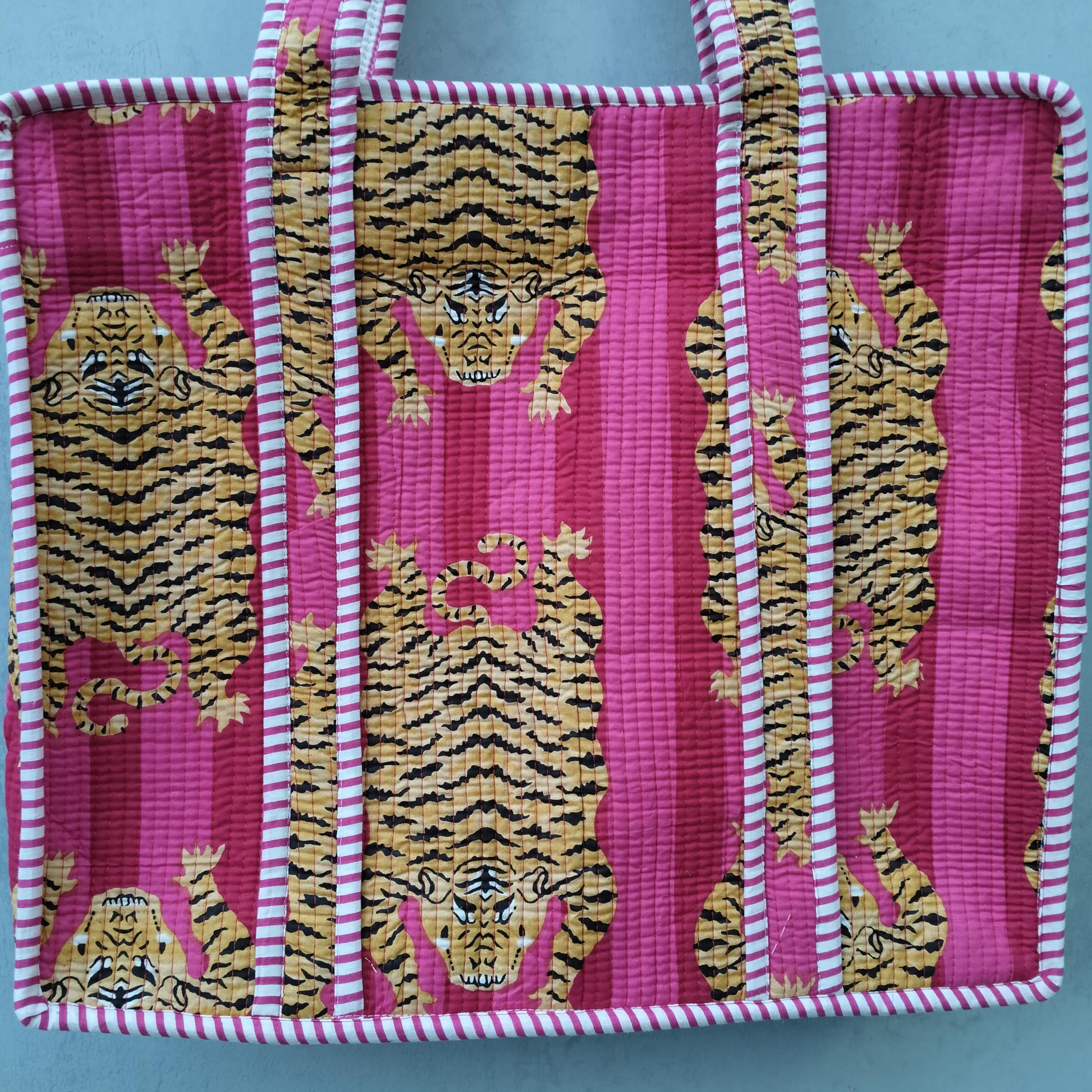 Borsa da viaggio a mano, borsa da viaggio in cotone per la spesa e la spiaggia, chiusura a cerniera, borsa a tracolla indiana fatta a mano
