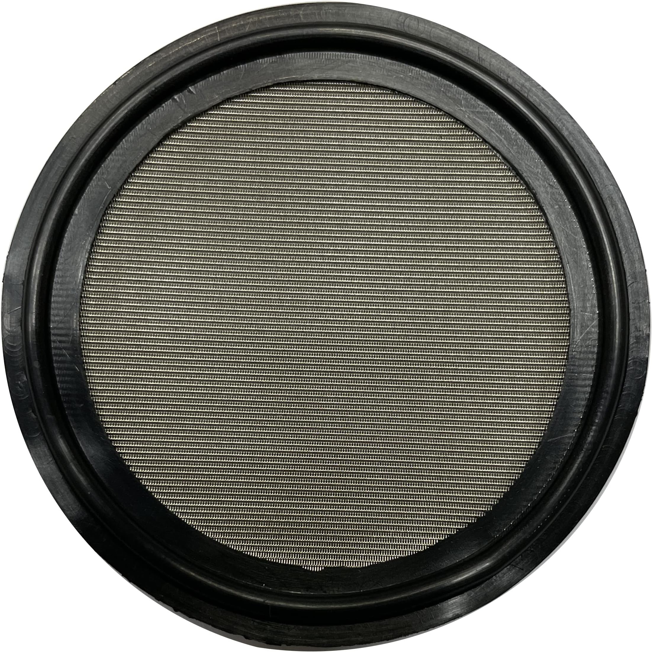 DR.COMPONENT 2 inches Sanitary Tri-Clamp Gaskets (Pack of 2), Bonded Type Screen (#240 Mesh/ 61 μm) Gaskets, Black Buna-N (NBR), 2 inches - 240 mesh- Buna