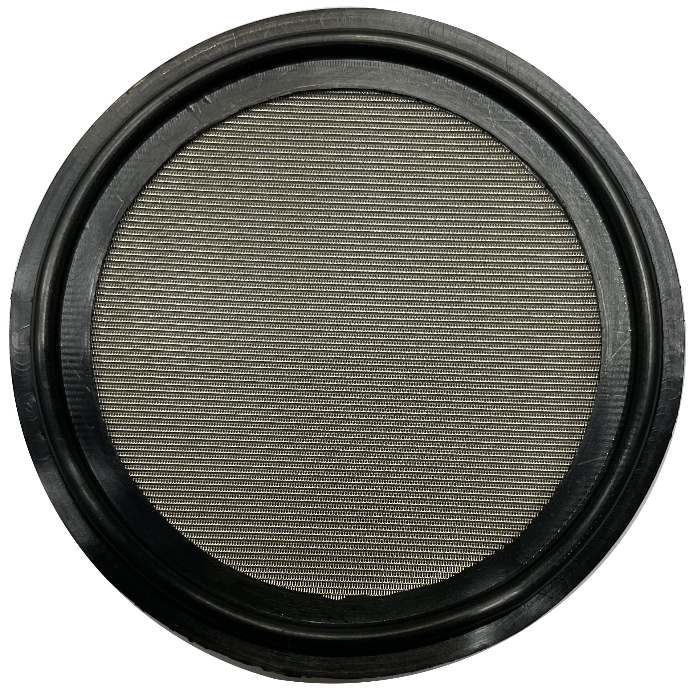 DR.COMPONENT 2 inches Sanitary Tri-Clamp Gaskets (Pack of 2), Bonded Type Screen (#240 Mesh/ 61 μm) Gaskets, Black Buna-N (NBR), 2 inches - 240 mesh- Buna