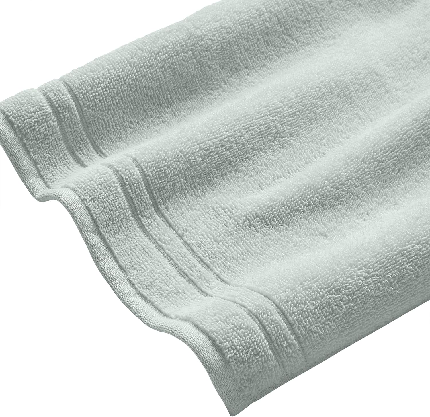 Amazon Brand – Rivet Quick-Dry Cotton Washcloth Set, 4-Pack, Mint