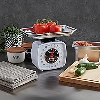 Vista 6 de Taylor Báscula de cocina analógica Báscula de alimentos mecánica, capacidad de 22 lb, Multicolor