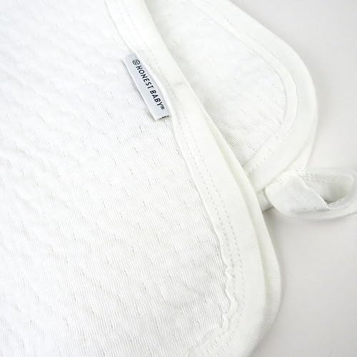 Miniatura 4 de HonestBaby Matelasse - Paquete de 3 paños para eructos de alta calidad, suaves, absorbentes, 100% algodón orgánico para bebés, niños, niñas, unisex,