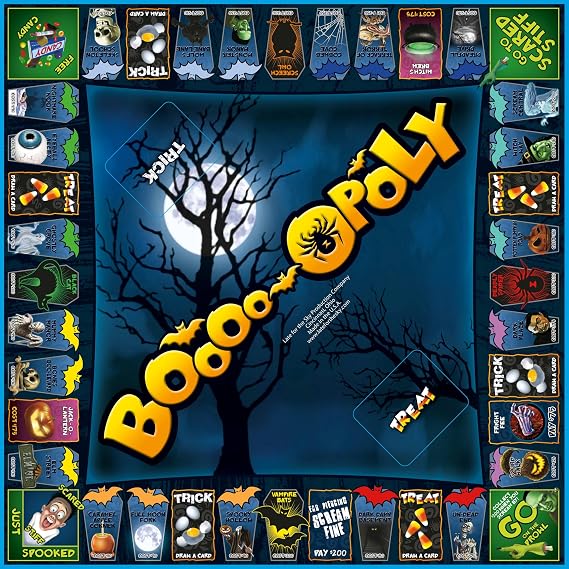 Late for the Sky Boooo-opoly Halloween Family Board Game for 2-6 Players