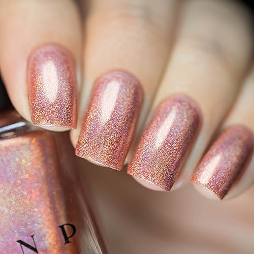 Miniatura 645 de ILNP Madison Ave Esmalte de uñas holográfico metálico rosa antiguo