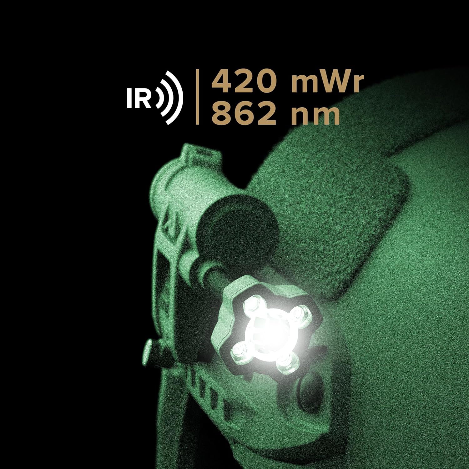 Princeton Tec Charge X IR Max, Low‑Profile Dual‑Fuel Tactical Helmet Light with 862 nm IR, 420 mW Output, IP68 Waterproof, Multiple Mounts, Made in USA, Tan