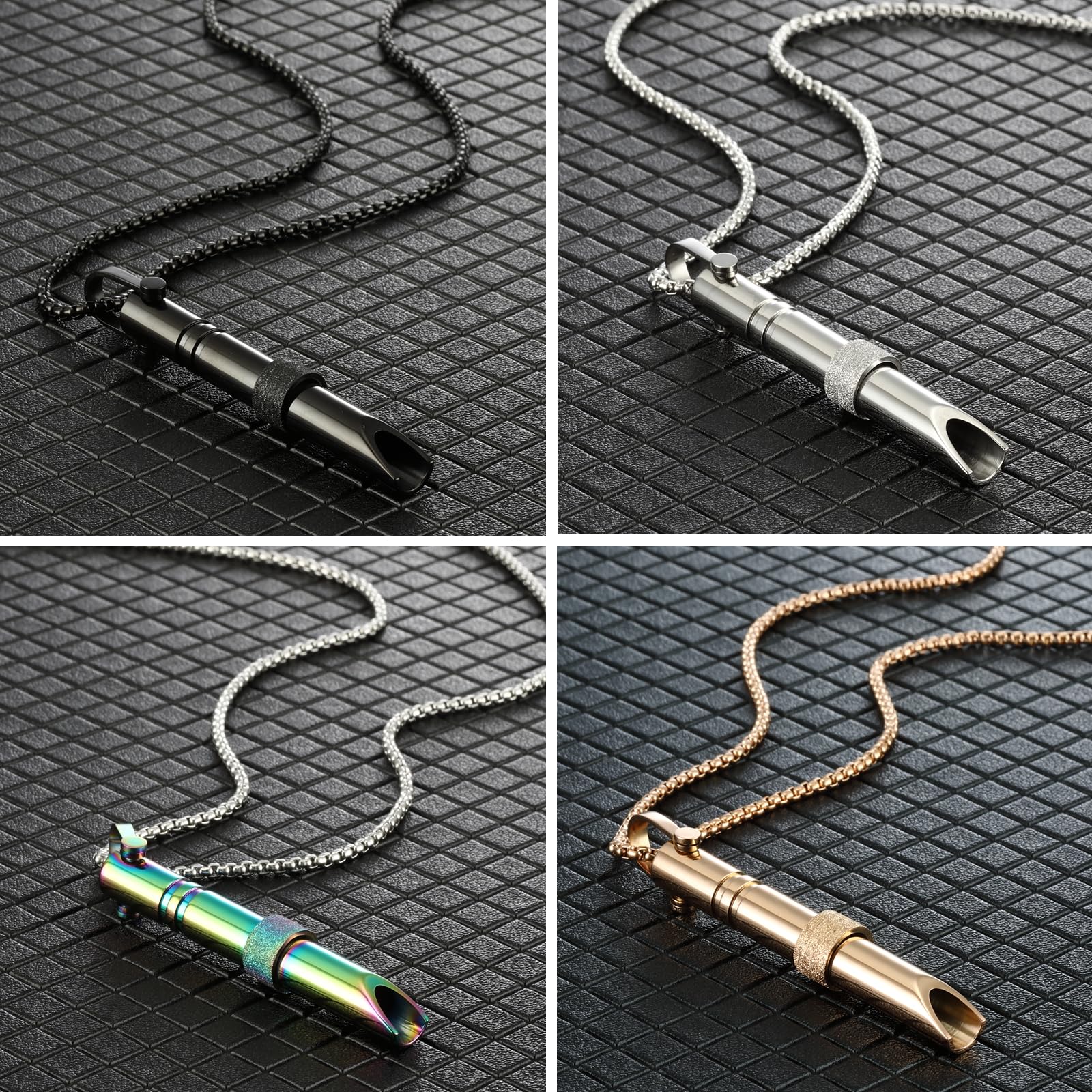 Zilynhom Collana per la respirazione, accessori per la meditazione per la consapevolezza, sollievo dall'ansia e dallo stress, calmarsi, spostare l'attenzione, rilassamento, aiuto per il sonno
