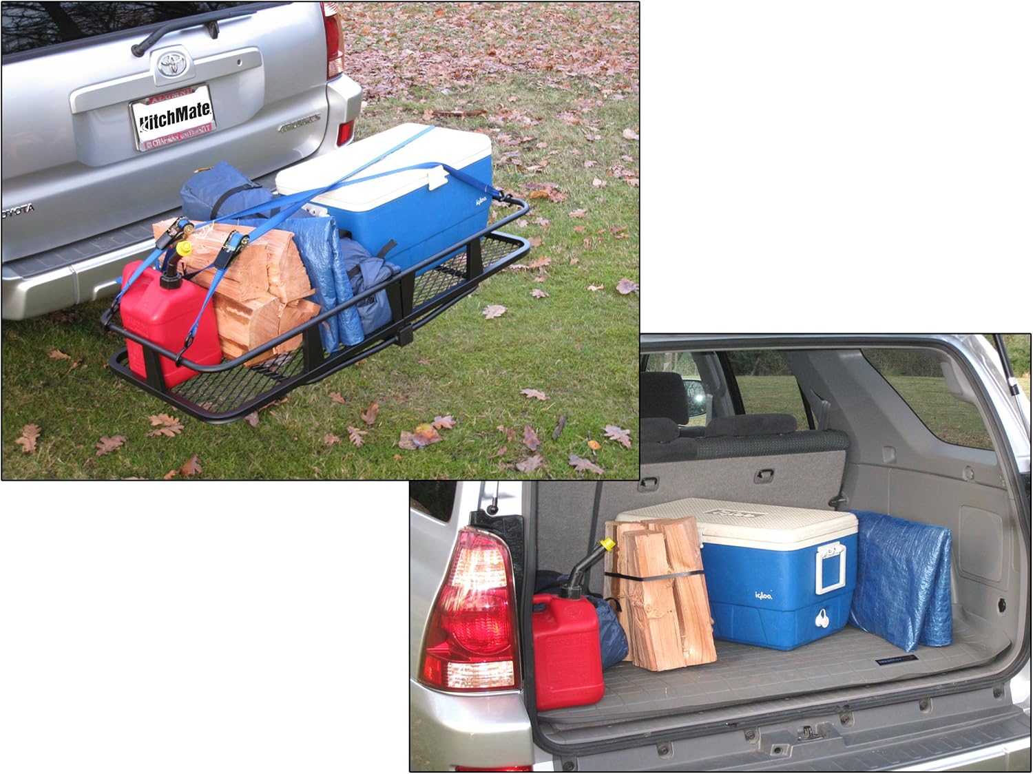 Heininger HitchMate CargoLoad Mounted Cargo Carrier 2" Receiver, Black, Large