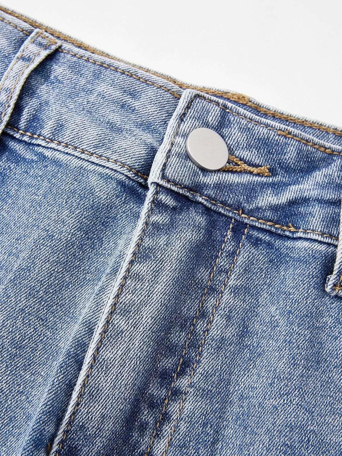 LQI Women's High Waist Baggy Boyfriend Jeans Distressed Wide Leg Denim Pants - Image 5