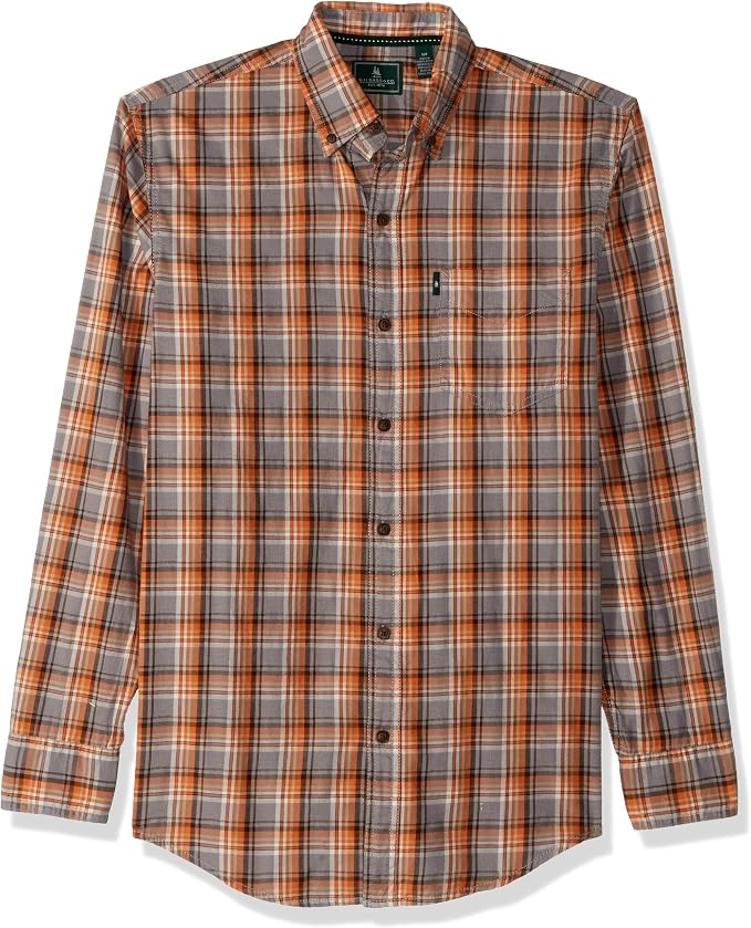 Long Sleeve Button Down Plaid Shirt 
