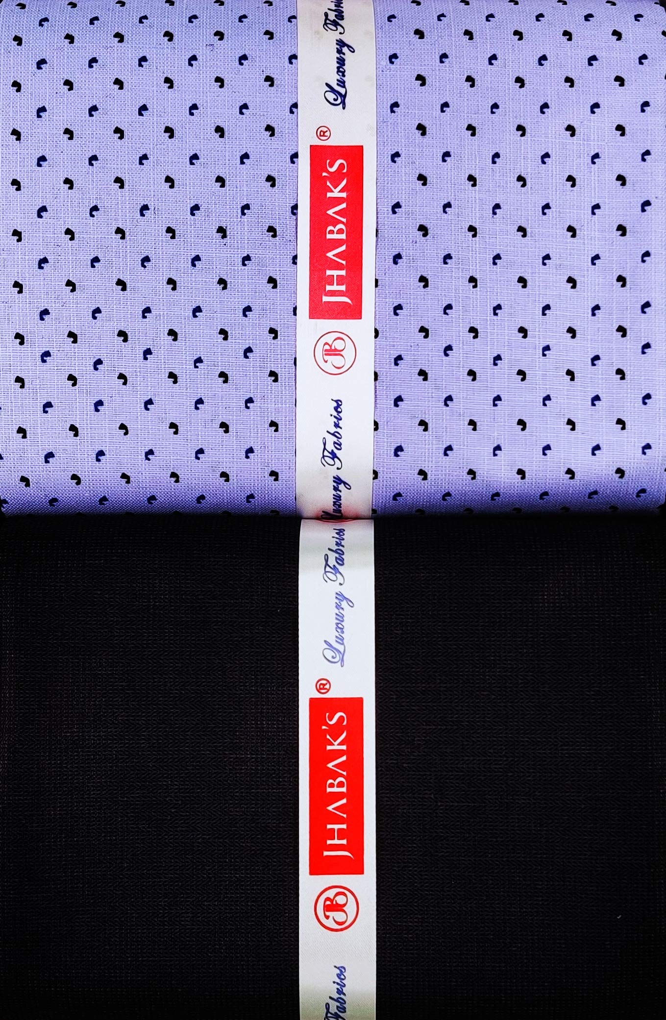 jhabak's Printed Shirt and Trouser Fabric - Cotton Blend Material - 2.25m Shirt Cloth - 1.20m Pant Piece for Men Purple-picture-15