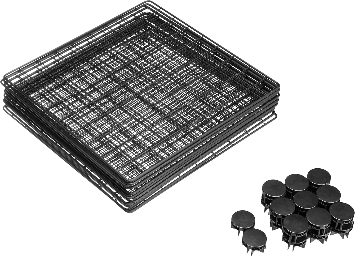 Blасk Frіdау - 80% оƒƒ Amazon Basics 4-Cube Wire Grid Storage Shelves, 14 x 14 Stackable Cubes, Black