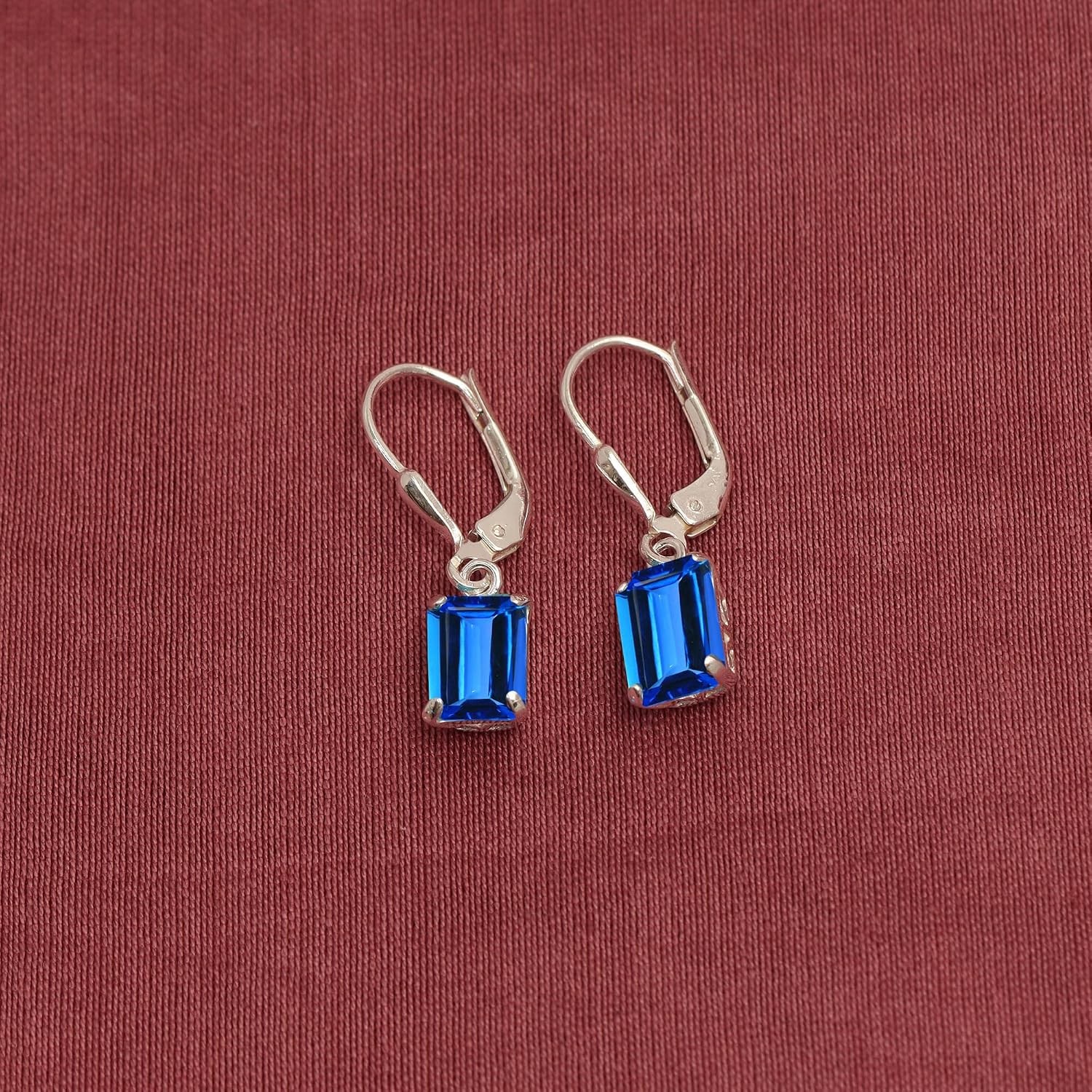 LeCalla 925 Sterling Silver Leverback Drop Earrings Lightweight Bohemia Teardrop Drop Dangle Earring for Women