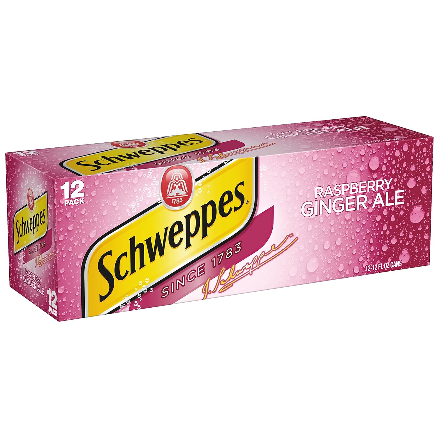 Schweppes Raspberry Ginger Ale - 12 oz cans - 12pk