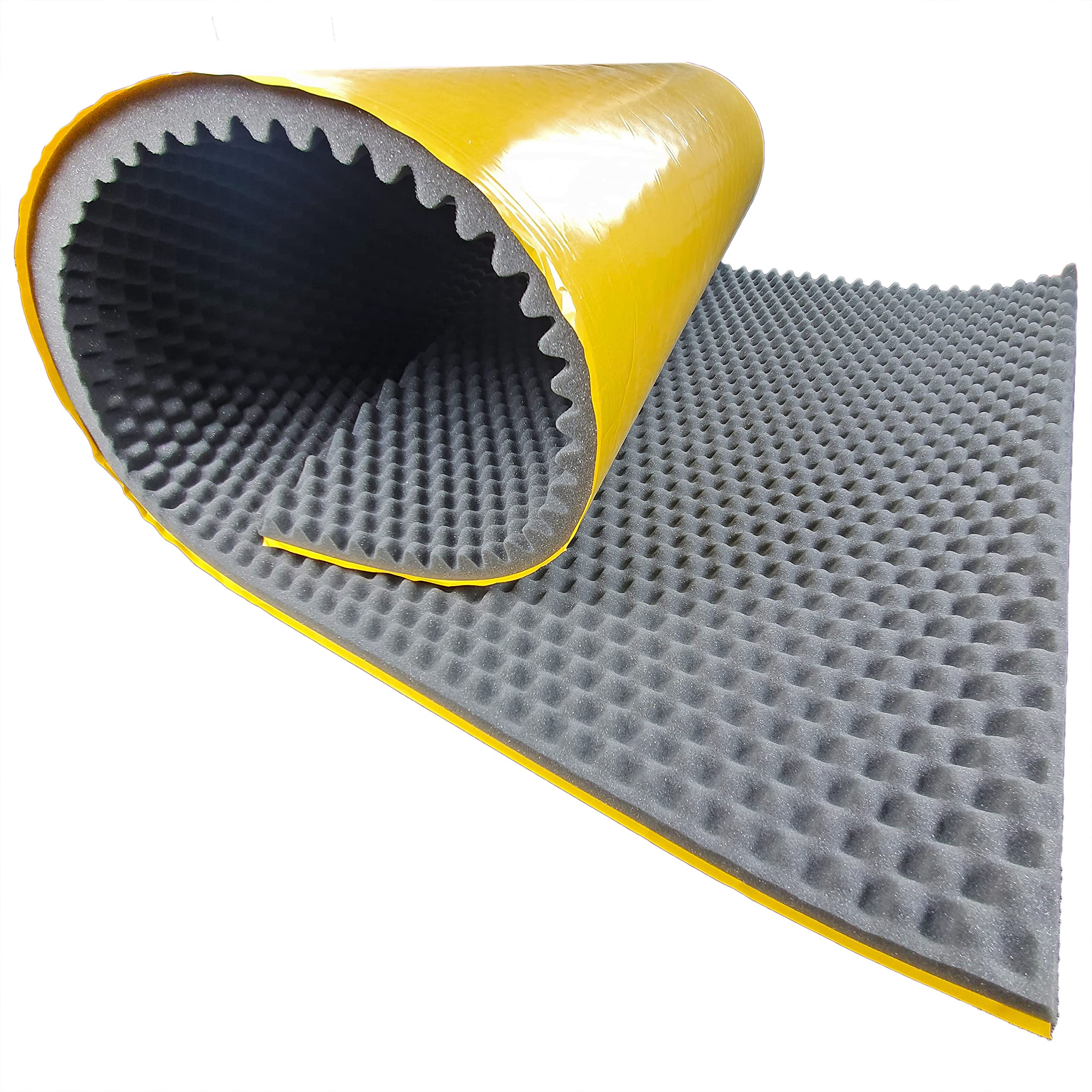 Mousse acoustique autocollante 100x200 x 3 cm d'isolation phonique GMP Tech Beauty of Sound