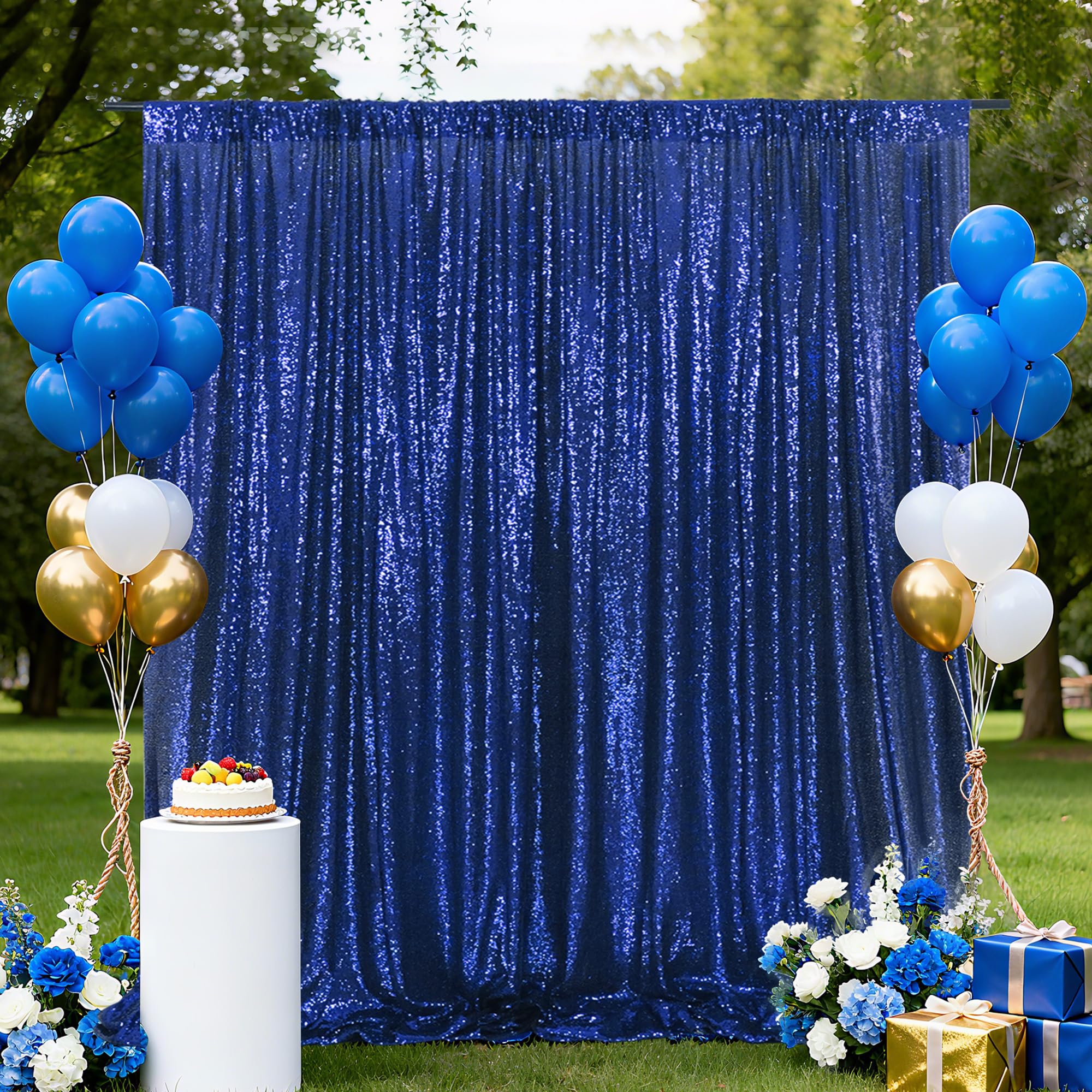 Sequin Backdrop 183x243cm Iridescent Shinny Sequin Photography Backdrop Party Prom Wedding Youtobe Banquet Photo Background (6x8 feet) — view 72