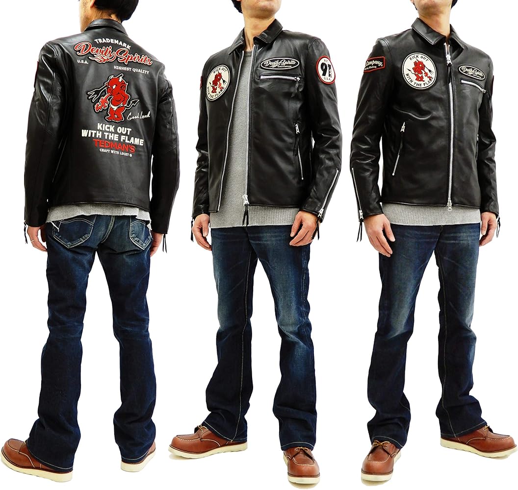 Amazon | (テッドマン) TEDMAN TDRJ-11000 襟付き ライダース