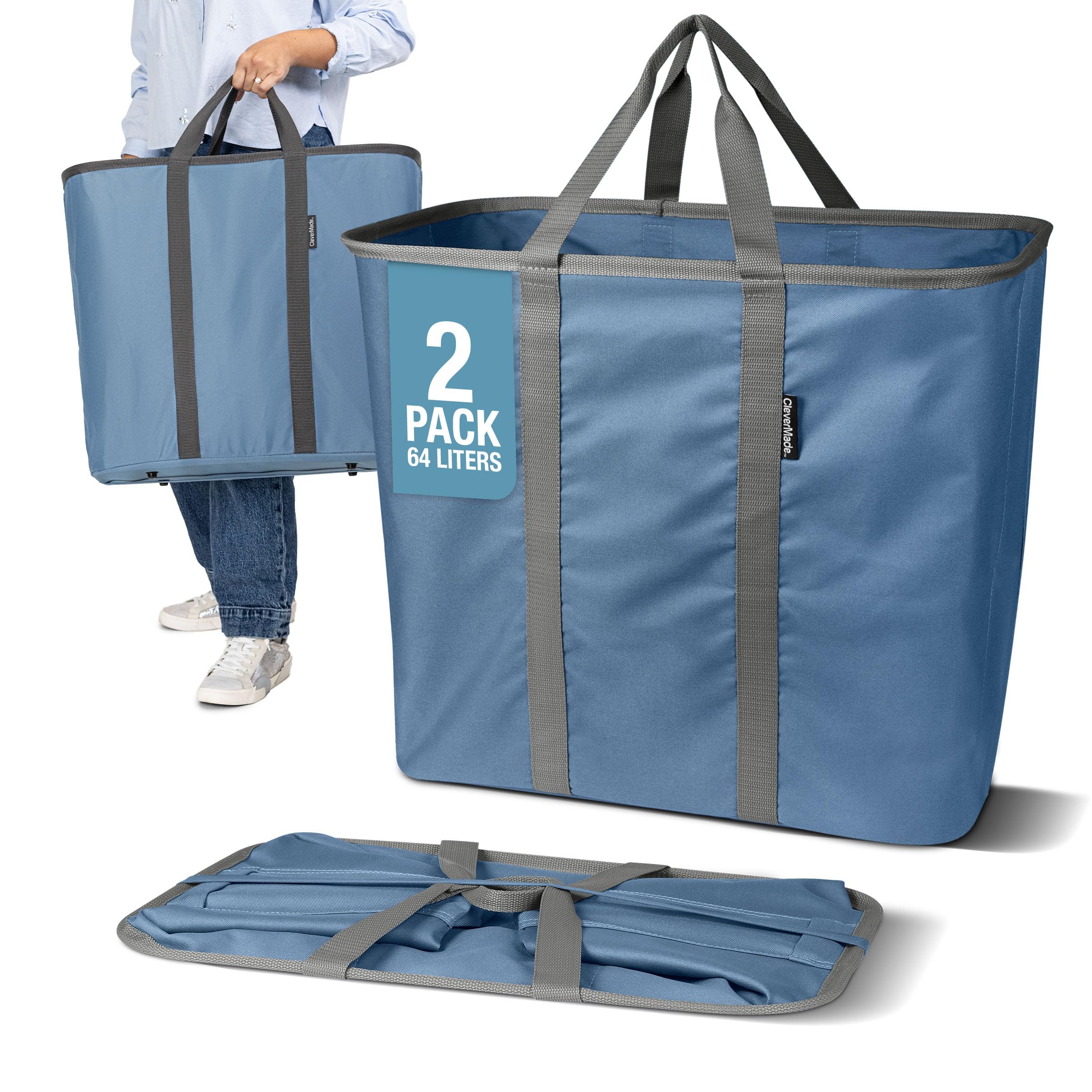 Amazon.com: CleverMade Collapsible Laundry Caddy – Foldable