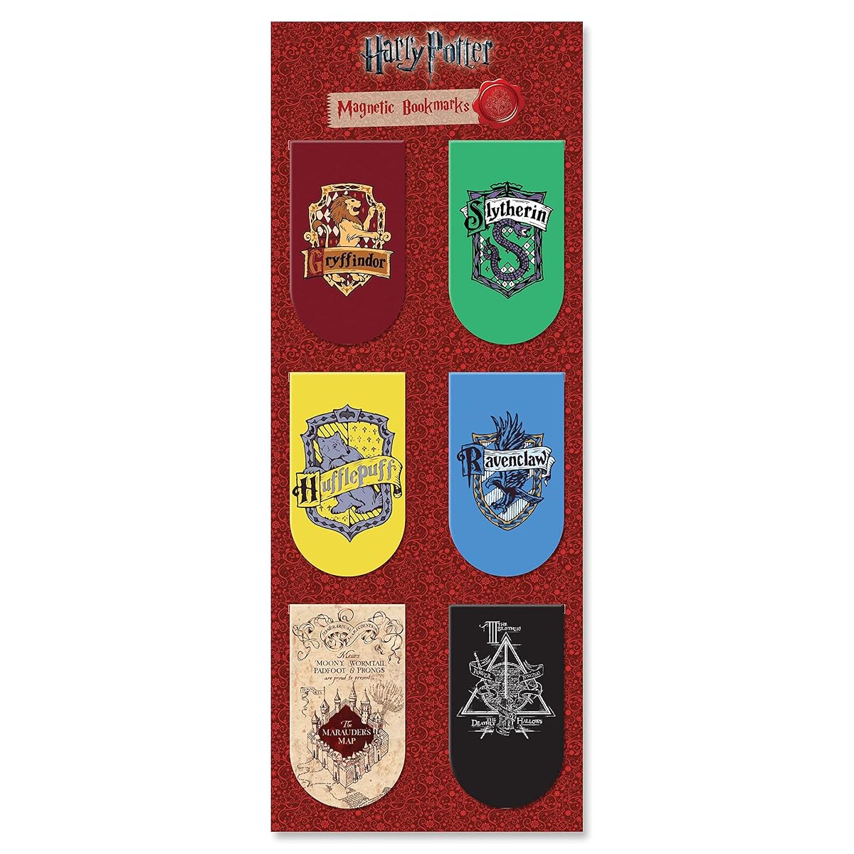 MC SID Razz Harry Potter Pack of 6 New Magnetic Bookmarks | Gift for Readers
