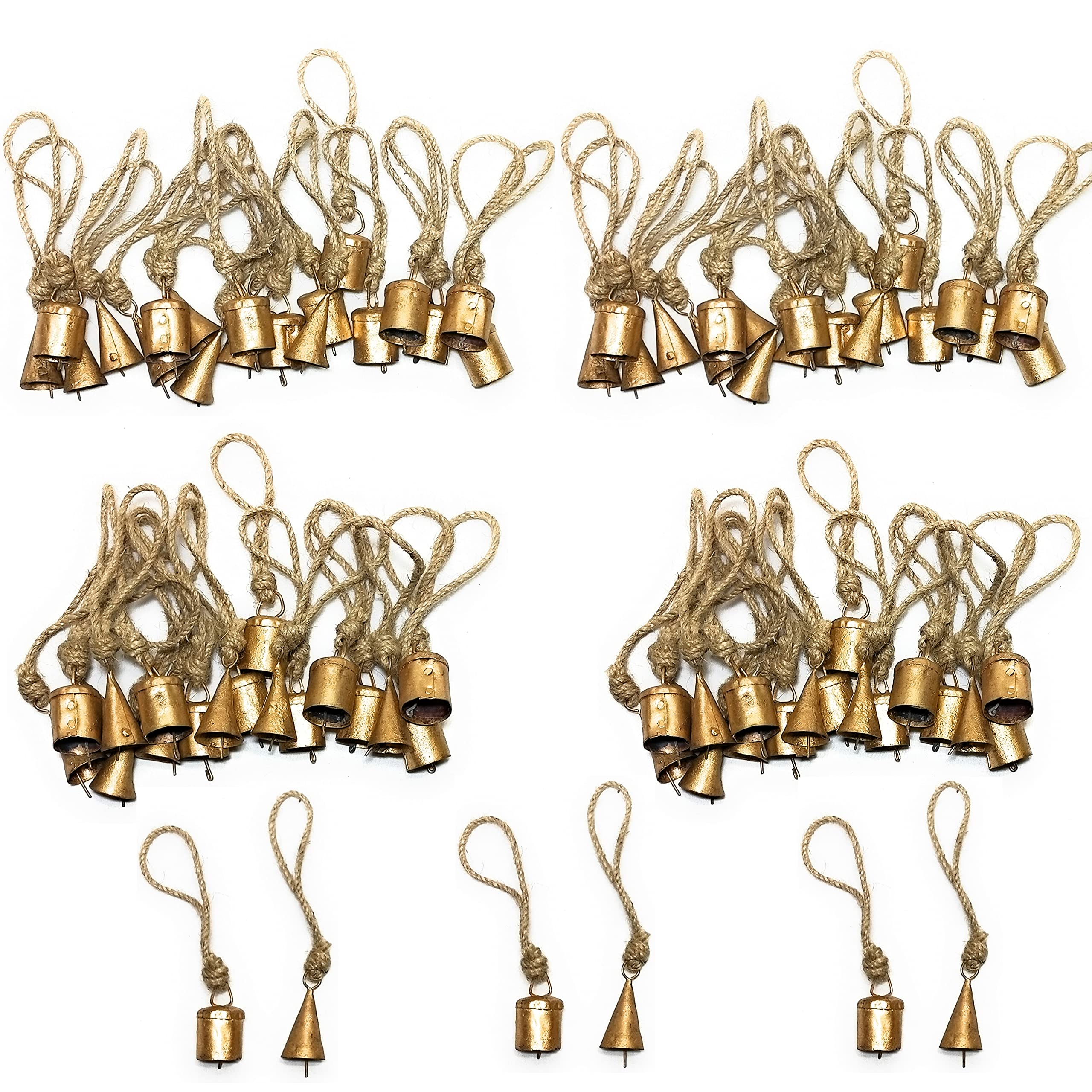 Vintage Metal Bells - Rustic Decor & Wind Chimes -3